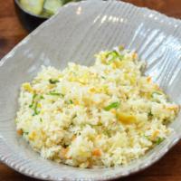 Vegetable Fried Rice (Serves 2) - 볶음밥  · Fresh vegetable Wok fried rice. Servings for 2.