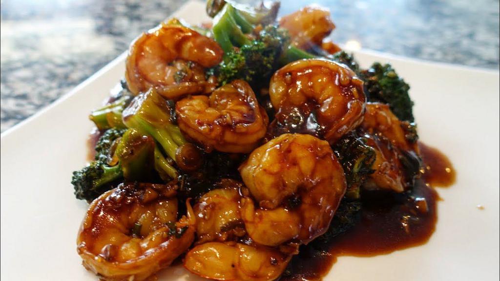 Shrimp With Garlic Sauce · Served with rice. Hot and spicy.