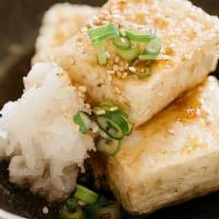 Age Tofu · Cubed Deep Fried Tofu with Ponzu