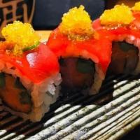 Red Hot Chilly · Spicy Tuna, Asparagus, Jalapeno, Tuna, Yellow Tobiko
