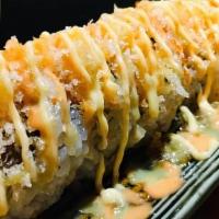 Godzilla · Deep Fried Salmon, White Fish, Japanese Vegetables, Crunch