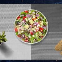 Goin' Greek Salad · Lettuce, tomato, olive, onion and feta cheese.