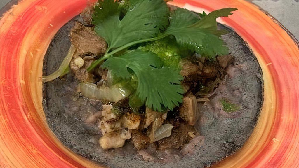 Taco Of The Month: Lengua Taco · braised veal tongue topped with fresh tomatillo salsa with cilantro, onion, and jalapenos