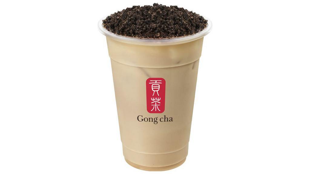 Oreo Black Tea Latte · Cold drink. Hot drink.