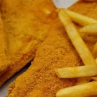 Haddock Fish Fry · Cooked in oil.