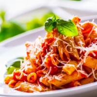 Alla Vodka Penne Pasta · Fresh cooked penne pasta mixed with vodka sauce to perfection.
