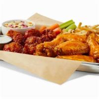 Traditional & Boneless Combo · 6 TRADITIONAL WINGS / 6 BONELESS WINGS / NATURAL CUT FRENCH FRIES / SLAW