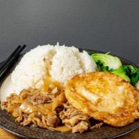 E-1 Onion Beef With Rice(洋蔥牛肉飯) · 