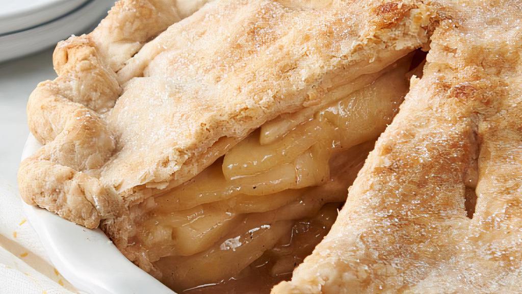 Handmade Fresh Organic Apple Pie · Loaded with tart, crisp, and fresh apples, the sweet street big apple pie makes an indulgent treat.