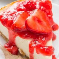 X-Large Strawberry Cheesecake Slice With Whip Cream · America's favorite cheesecake individually wrapped for a convenient everyday sweet treat.