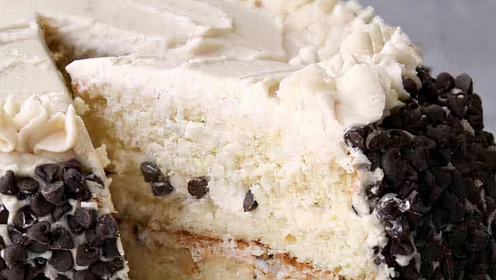 Fresh X-Large Italian Cannoli Cake Slice With Whip Cream · Layers of amazing cannoli cake with cannoli filling in between