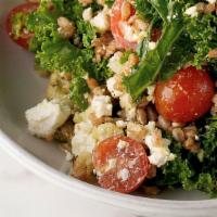 Kale Salad · farro, goat cheese, roasted cauliflower, grapes, dill vinaigrette

Please let us know what t...