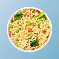 Vegetable Noodle Noods · Noodles stir fried with mixed vegetables and Indo-Chinese sauces.
