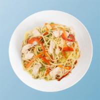 Chicken Noodle Noods · Noodles stir fried with fried egg, mixed vegetables, Indo-Chinese sauces