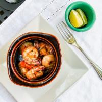 Camarao Aioli · Sauteed garlic shrimp.
