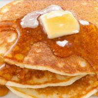 3 Buttermilk Pancakes · Served w/ Butter & Maple Syrup.
