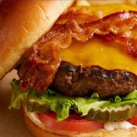Bacon Cheeseburger · Beef burger.