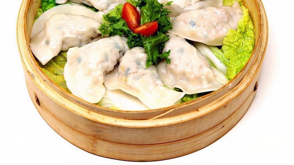 Mandoo Jjim · Steamed dumplings.