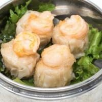 Shumai · Steamed dumplings. (shrimp).