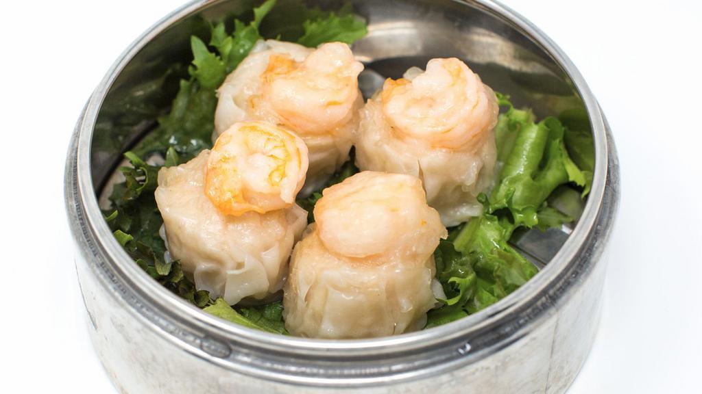 Shumai · Steamed dumplings. (shrimp).