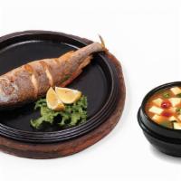 Jogi Gui & Soup · Broiled croaker and choice of Soy bean / Soft tofu stew