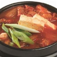 Kimchi Jjigae · Kimchi and pork stew.