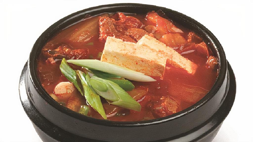 Kimchi Jjigae · Kimchi and pork stew.