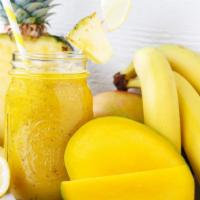 The Bacon Lovers Smoothie · Banana, mango, pineapple, and orange.