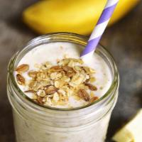 The Lifter Smoothie · Almond butter, whole grains oats, bananas, and almond milk.
