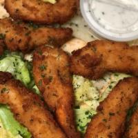 Chicken Fingers · 6 pc with pitta & bbq