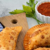 Homemade Pizza Empanada  · Homemade Pizza Empanada - sauce and cheese