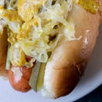 Nathan'S Hot Dog With Sauerkraut  · Nathan's Hot Dog with Sauerkraut