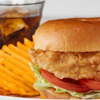 Classic Chicken Sandwich Meal · Grilled or Fried Chicken Breast, Served with Lettuce, Tomato, your Favorite Flavor, Regular ...