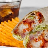 Buffalo Chicken Wrap Meal · Grilled or Fried Chicken, Served with Lettuce, Tomato, Blue Cheese, your Favorite Flavor, Re...
