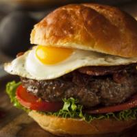 Texas Burger · Delicious Texas Burger freshly prepared and cooked to perfection. Made with Fried Egg, Jack ...