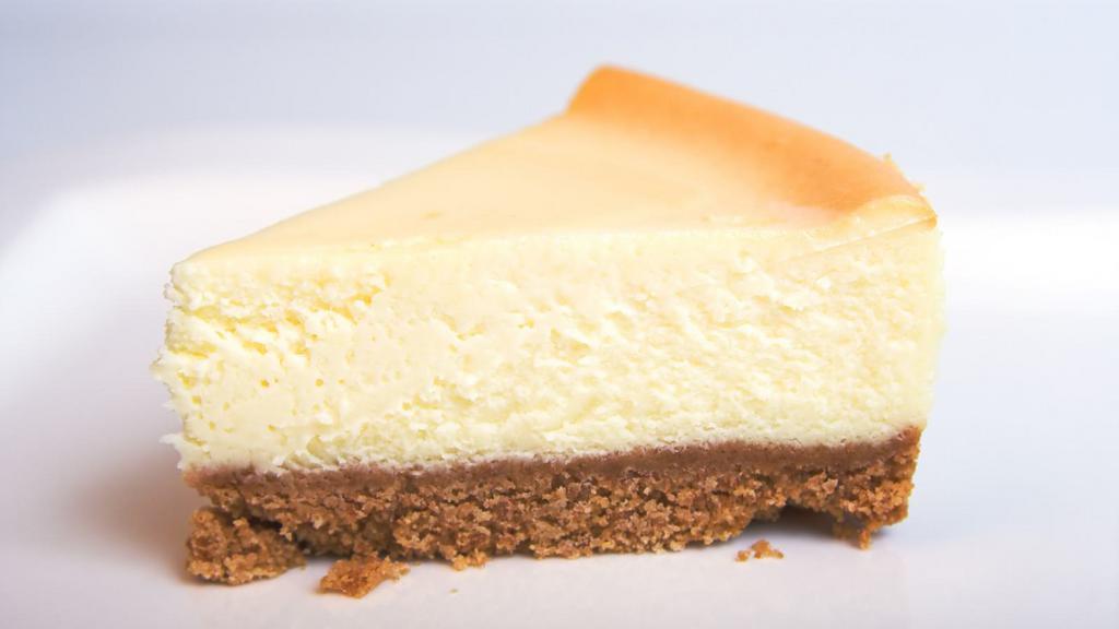 A D Style Cheesecake · Classic cheesecake with a rich, dense, smooth, and creamy consistency.