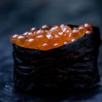 1 Piece Ikura · Salmon roe. Your choice of sliced fish served over rice (sushi) or sliced fish served withou...