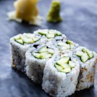 Cucumber Roll · Comes with rice outside.