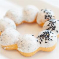 Black Sesame · Black sesame mochi donut