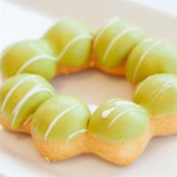 Green Tea · Green tea mochi donut