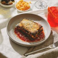 Lasagna Bolognese · Classic Italian lasagna layered with meat sauce and cheese.