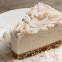 Coconut Cream Pie · Coconut meat, cashews. Almonds, coconut water, agave, RO water, coconut flakes, shredded coc...
