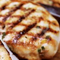 Grilled Chicken Paillard · marinated with rosemary olive oil