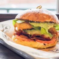 Lblt · All-natural smoked bacon, tomato, mayo, bibb lettuce, and avocado. With your choice of fried...