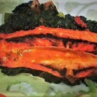Fish Tandoori · Choice of red snapper or salmon fish marinated and grilled in clay oven and served with mush...