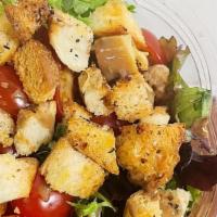 House Salad · Mixed Greens, Cherry Tomatoes, Housemade Croutons & Balsamic