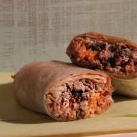 Conga Burrito · Protein of Choice, Rice, Beans, Pico de Gallo and Crema

***Now comes with pico de gallo ins...