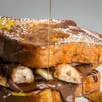 Nutella French Toast · French Toast Stuffed with Nutella and Bananas.
