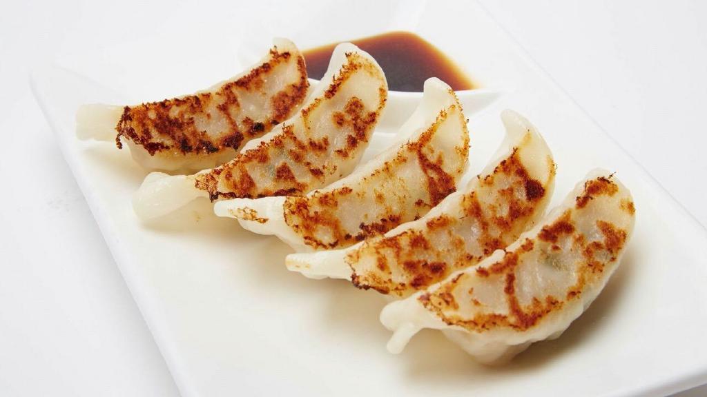 Homemade Pork Gyoza (5 Pcs) · Pork and mixed vegetable served with soy sauce.