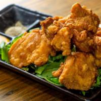 Japanese Fried Chicken · Japanese fried chicken with spicy mayo and sancho pepper.